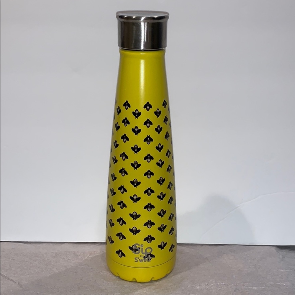 1 Sip by S’well” bottle 15 ounces. BumbleBee graphic on bottle.
